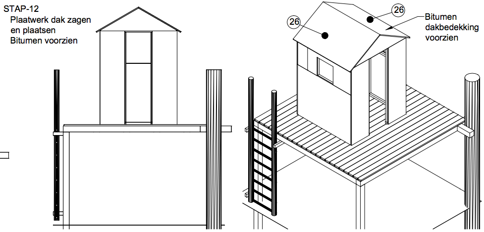 boomhut bouwplan details