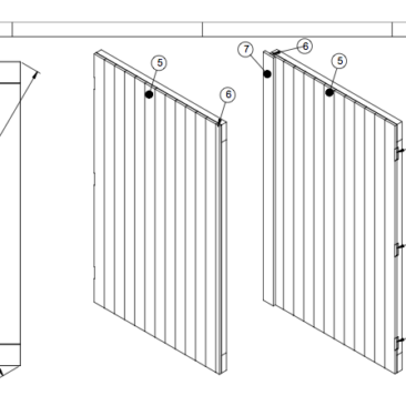 opgeklampte deur maken