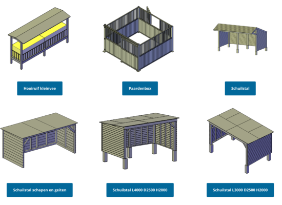 Schuilhok schapen of voor een paard maken