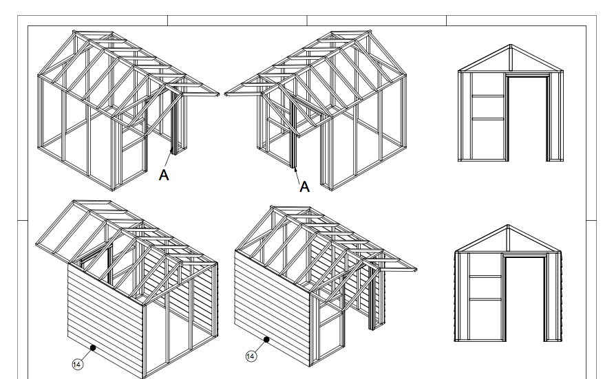 bouwtekening tuinhuis pdf