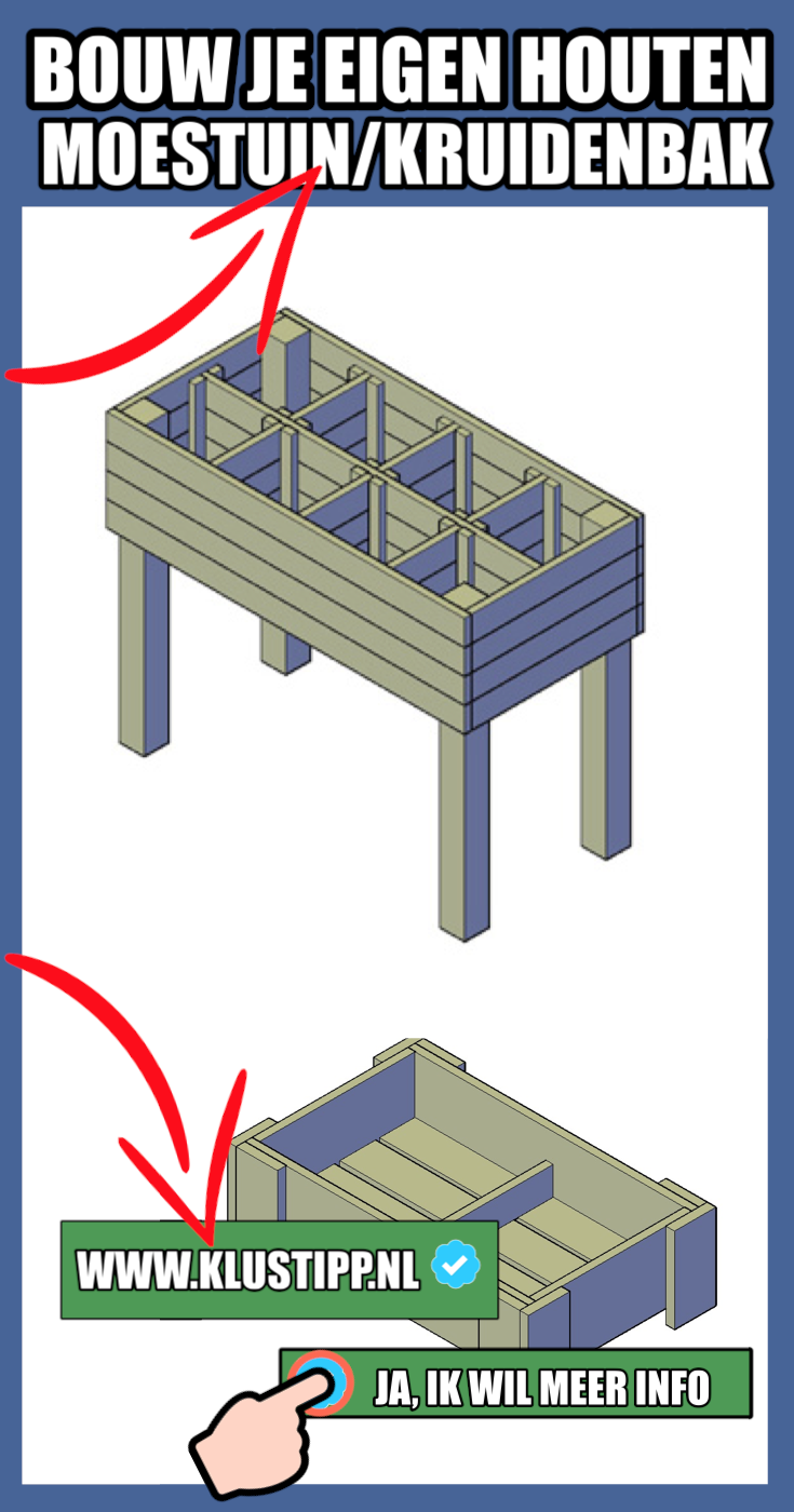 bouwtekening moestuinbak op poten