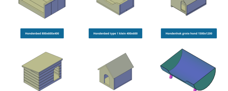 Bouwtekening hondenmand steigerhout zelf maken