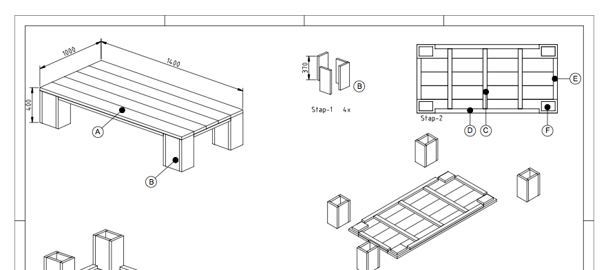tuintafel douglas hout zelf maken