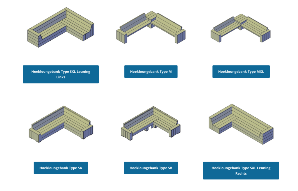Bouwtekening hoekbank steigerhout pdf formaat