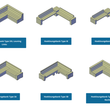 hoekbank bouwen met bouwplan