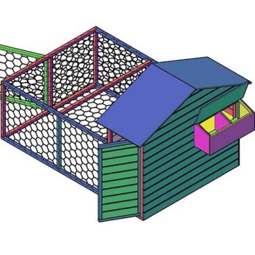 Bouwtekening-kippenhok--bouwen