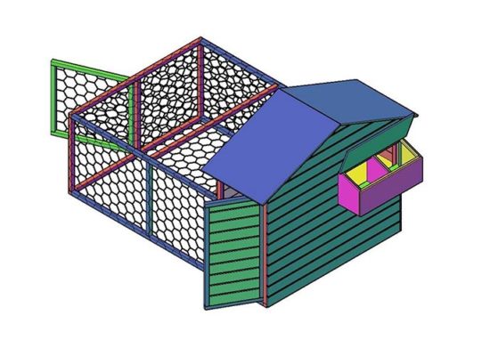 Bouwtekening-kippenhok--bouwen