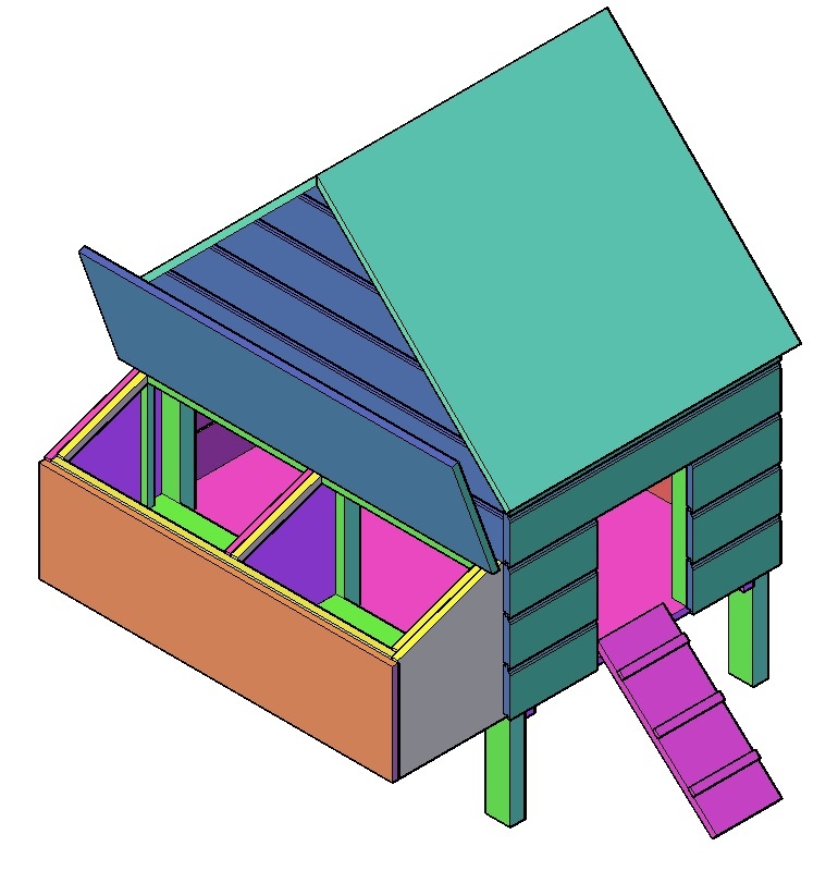 bouwtekening legnest kippen zelf maken