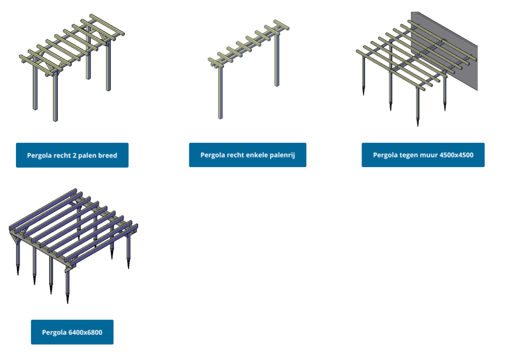 pergola maken van hout
