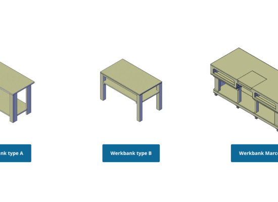 houten werkbank maken met bouwplan