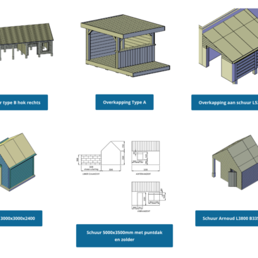 Kun je ook een schuurtje met spits dak bouwen als je weinig ruimte hebt?
