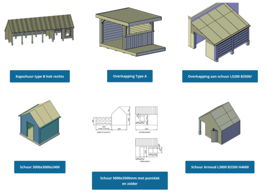 Kun je ook een schuurtje met spits dak bouwen als je weinig ruimte hebt?