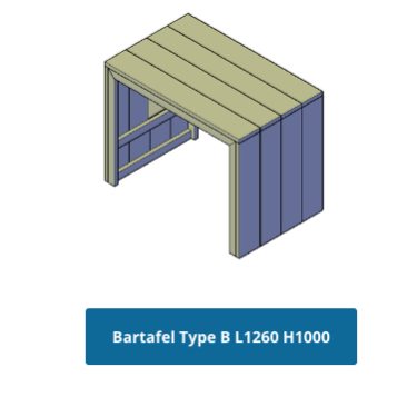bartafel maken met tekening