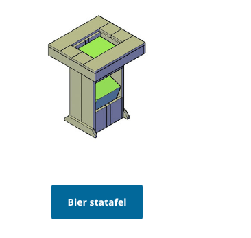 bierkrat statafel bouwen