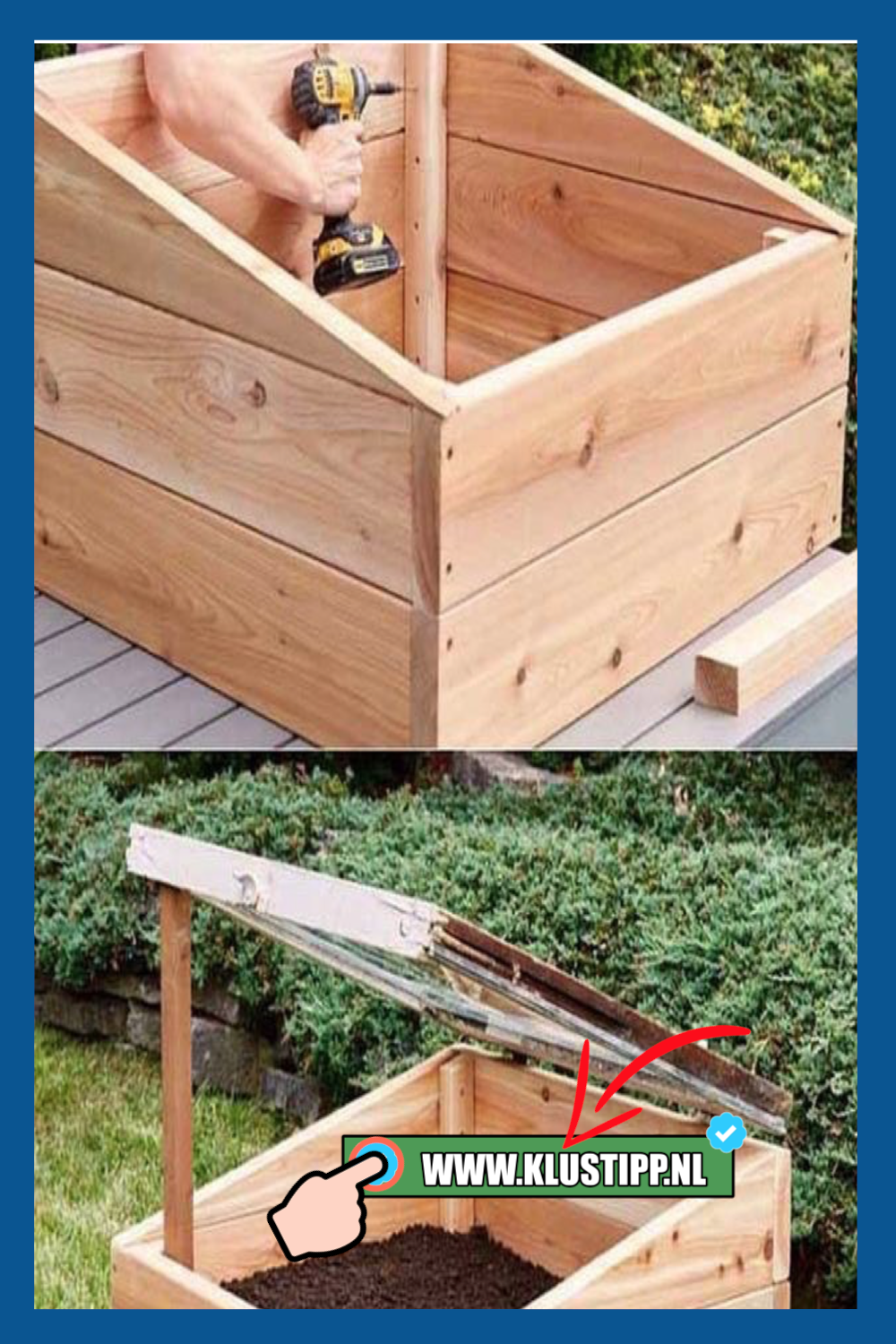 houten moestuinbak zelf maken