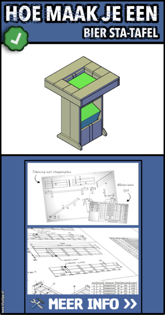 bierkratfel maken met een bouwplan