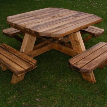 vierkante picknick tafel maken