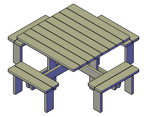 picknicktafel 8 personen