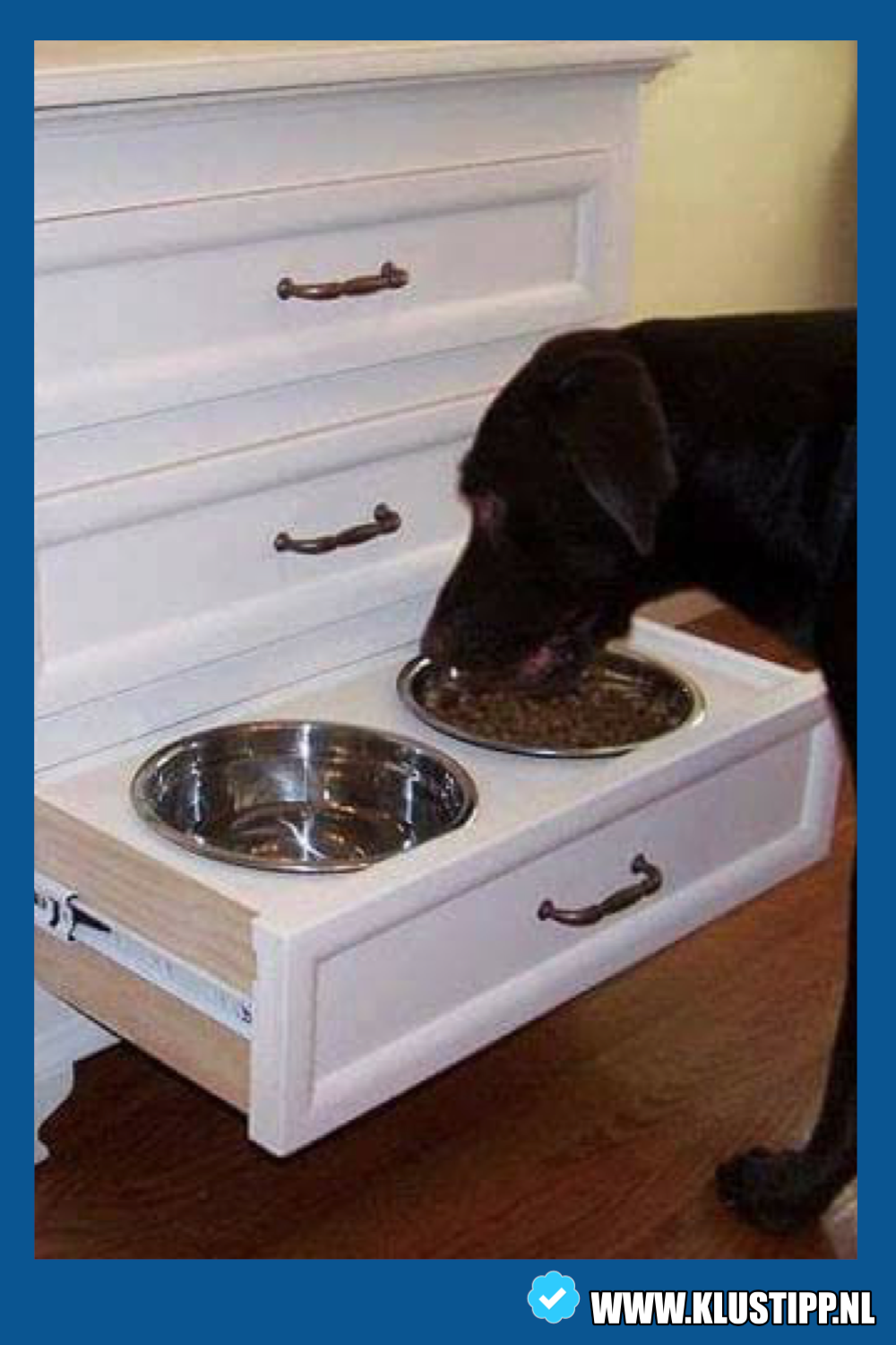 voerbak hond steigerhout zelf maken